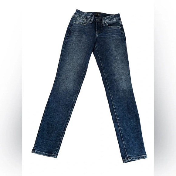 EUC Silver Jeans Suki Western Glove Works skinny jeans 25w/29in - Picture 1 of 8